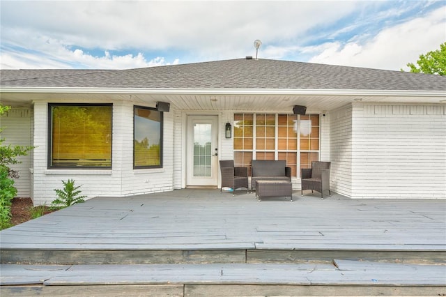 16070 N County Road 3264, Pauls Valley, OK 73075 - wooden terrace with an outdoor hangout area