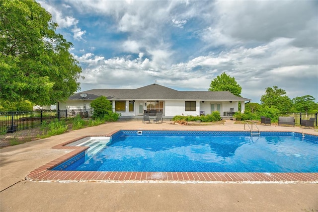 16070 N County Road 3264, Pauls Valley, OK 73075 - view of swimming pool featuring a patio and fence