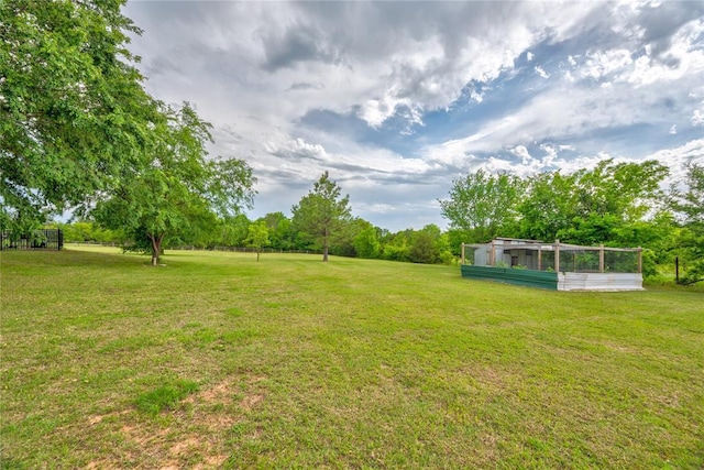 16070 N County Road 3264, Pauls Valley, OK 73075 - view of grassy yard with an outbuilding