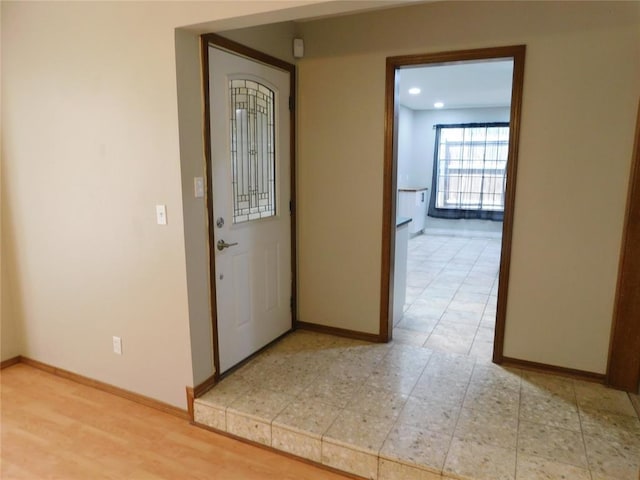 5737 NW 31st St, Oklahoma City, OK 73122 - foyer featuring baseboards
