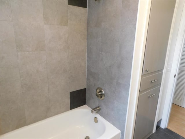 5737 NW 31st St, Oklahoma City, OK 73122 - bathroom with  shower combination and tile patterned flooring
