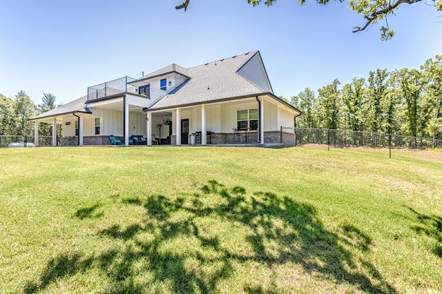 6301 144th Ave NE, Newalla, OK 74857 - view of front of home with board and batten siding and stone siding