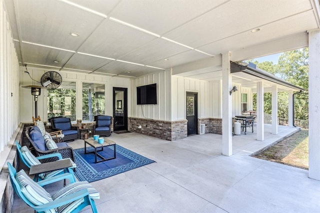 6301 144th Ave NE, Newalla, OK 74857 - view of patio / terrace with an outdoor living space