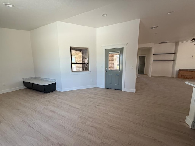 5 Old Glory Ave, Altus, OK 73521 - spare room with light wood-style floors, baseboards, and recessed lighting