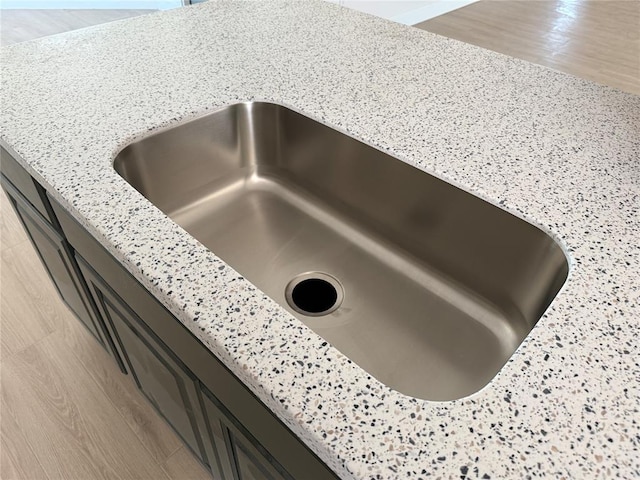 5 Old Glory Ave, Altus, OK 73521 - kitchen view of a sink and light stone countertops