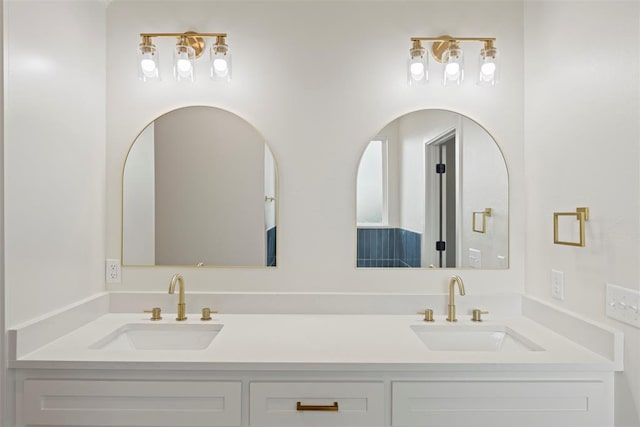 3000 Road Runner Ct, Guthrie, OK 73044 - bathroom featuring double vanity
