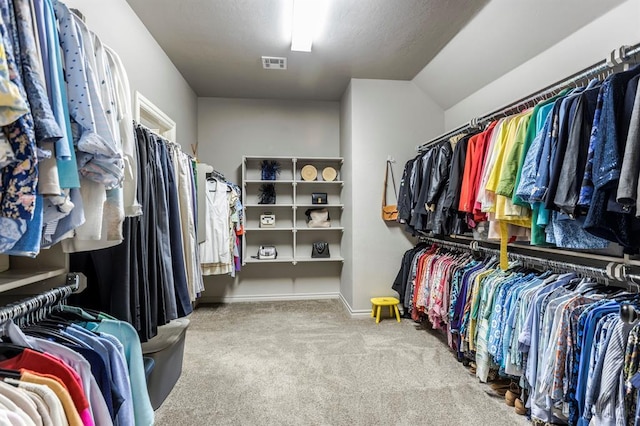 19633 Stratmore Way, Edmond, OK 73012 - walk in closet with carpet and lofted ceiling
