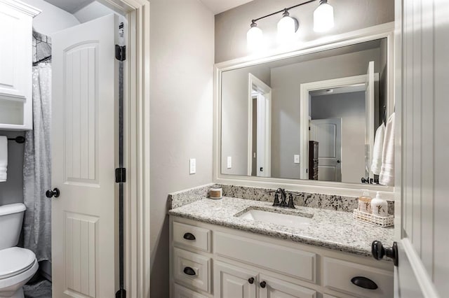 19633 Stratmore Way, Edmond, OK 73012 - bathroom with vanity and toilet