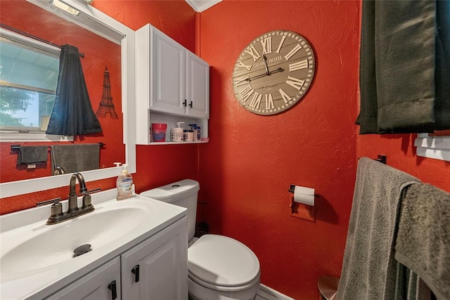 5505 S Villa Ave, Oklahoma City, OK 73119 - bathroom with a textured wall and vanity