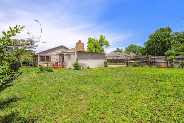 2600 NW 34th St, Oklahoma City, OK 731 - view of yard with a wooden deck