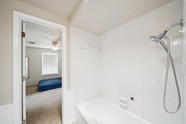 700 Nancy Lynn Ter, Norman, OK 73069 - full bath featuring ceiling fan and tub / shower combination