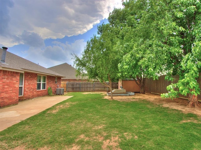 419 NE 23rd Ter, Newcastle, OK 73065 - view of yard with a patio and cooling unit