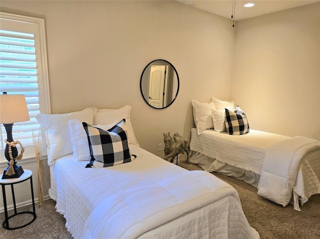 5608 NW 127th St, Oklahoma City, OK 73142 - carpeted bedroom featuring recessed lighting and baseboards