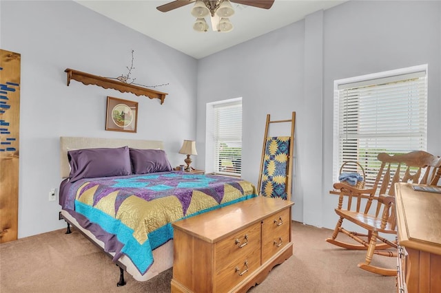 28256 N County Road 3210th Rd, Wynnewood, OK 73098 - bedroom featuring carpet flooring and a ceiling fan