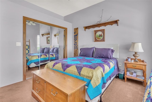28256 N County Road 3210th Rd, Wynnewood, OK 73098 - bedroom featuring light carpet and a closet