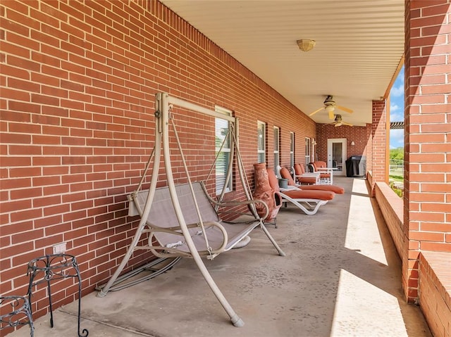 28256 N County Road 3210th Rd, Wynnewood, OK 73098 - view of patio