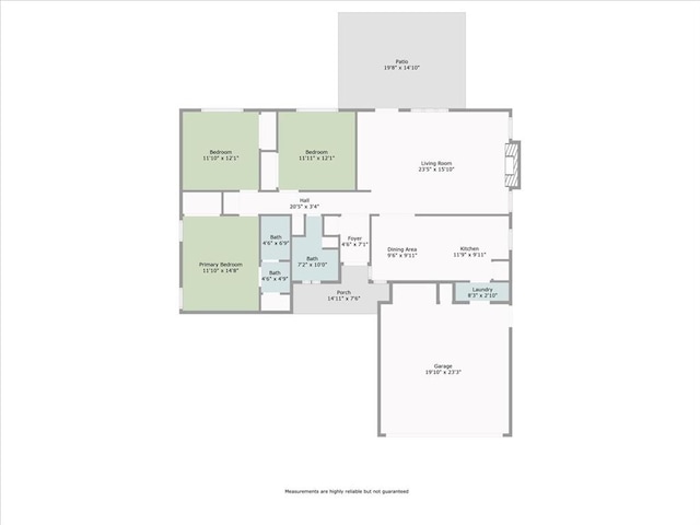 708 Cross Timbers Dr, Moore, OK 73160 - property floor plan