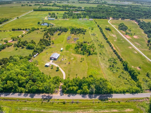 34325 E 1070th Rd, Mcloud, OK 74851 - aerial overview of property's location featuring rural landscape