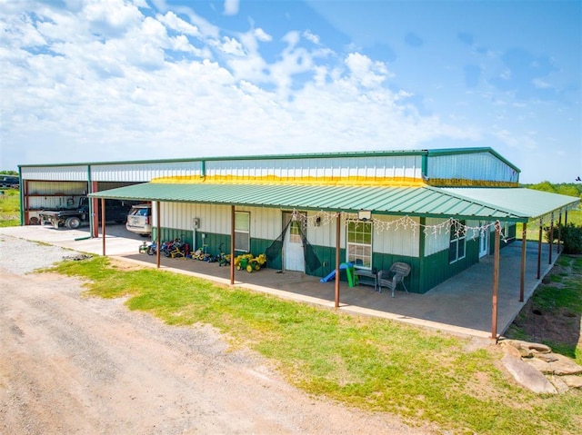 34325 E 1070th Rd, Mcloud, OK 74851 - view of car parking with a carport
