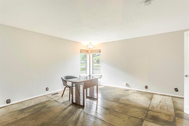 11100 Willow Grove Rd, Oklahoma City, OK 73120 - unfurnished dining area with baseboards and wood finished floors
