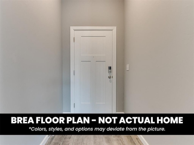 1100 Redwood Creek Dr, Yukon, OK 73099 - doorway with wood finished floors