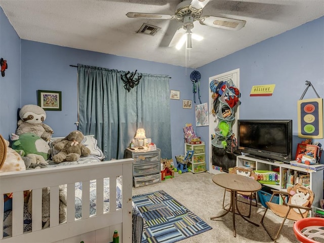 2904 N Shannon Ave, Bethany, OK 73008 - carpeted bedroom featuring a ceiling fan