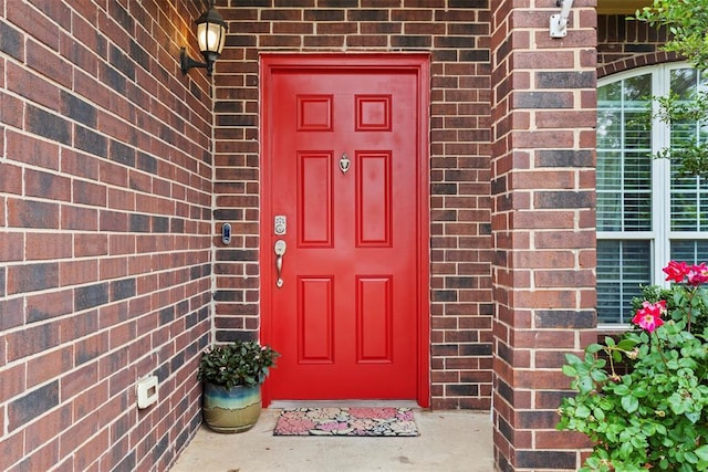 4125 Queens Dr, Moore, OK 73160 - property entrance with brick siding