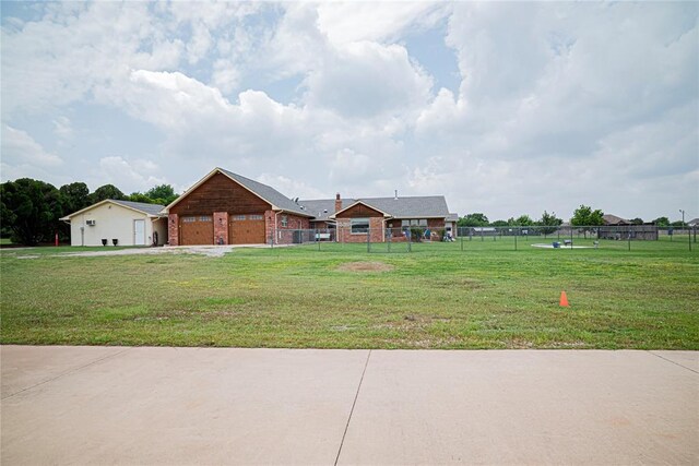 8100 N Burns Rd, Edmond, OK 73025 - view of front of home with brick siding