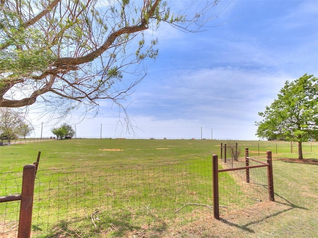 5877 W Washington Ave, Piedmont, OK 73078 - view of yard with a view of rural / pastoral area