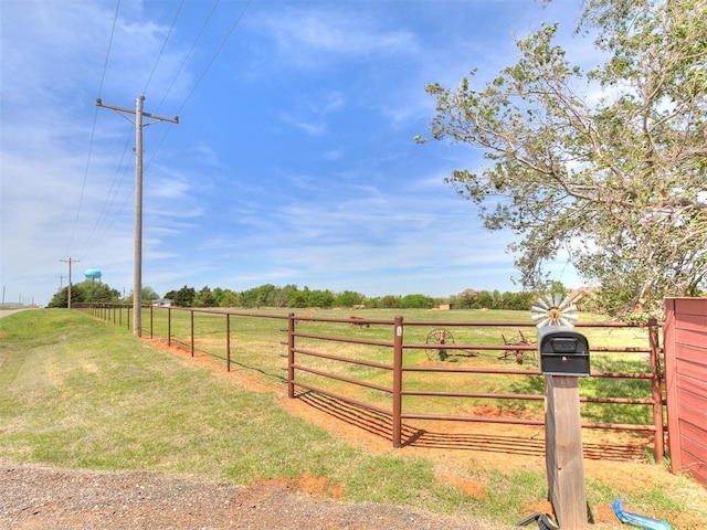 5877 W Washington Ave, Piedmont, OK 73078 - view of yard with a view of countryside