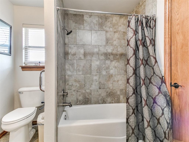 5877 W Washington Ave, Piedmont, OK 73078 - bathroom with shower / tub combo and toilet