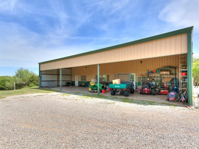 5877 W Washington Ave, Piedmont, OK 73078 - view of pole building with a carport