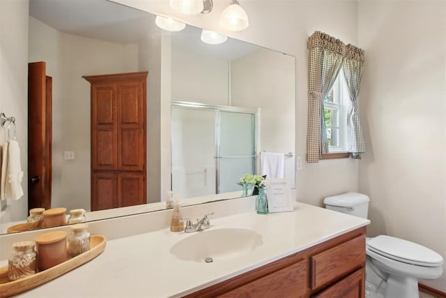1227 Stout Dr NW, Piedmont, OK 73078 - full bath with a shower stall, vanity, and toilet