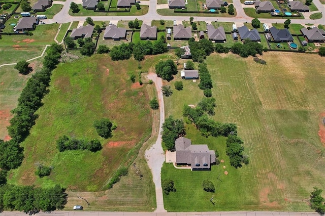 1227 Stout Dr NW, Piedmont, OK 73078 - aerial view of property's location with nearby suburban area