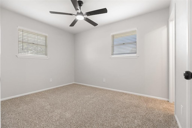6 Utah Ave, Yukon, OK 73099 - carpeted empty room featuring a ceiling fan and baseboards