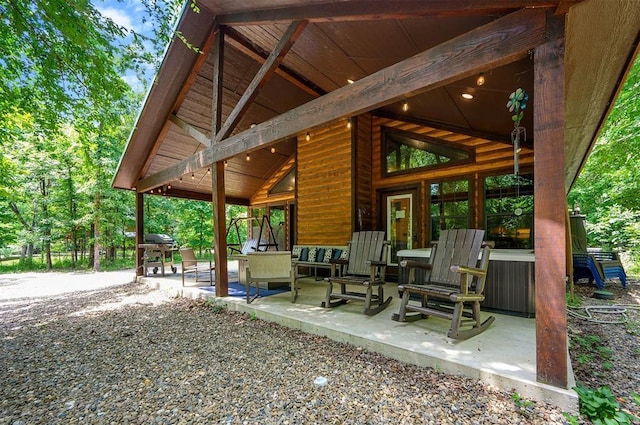 295 Orca Rd, Broken Bow, OK 74728 - view of patio / terrace