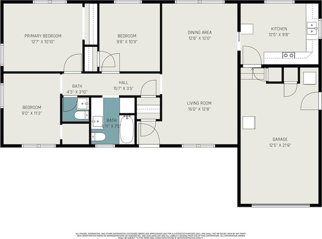 3032 NW 67th St, Oklahoma City, OK 73116 - floor plan / room layout