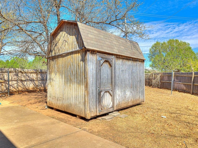 2616 Redvine Rd, Edmond, OK 73034 - view of shed featuring a fenced backyard