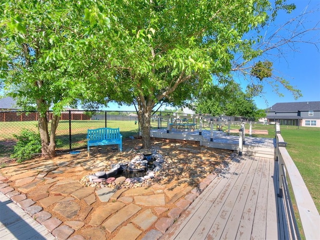 10716 Quail Reserve Rd, Oklahoma City, OK 73173 - view of wooden deck