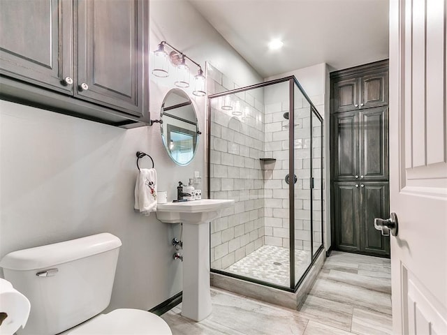 10716 Quail Reserve Rd, Oklahoma City, OK 73173 - full bathroom with a shower stall and toilet