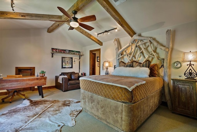6638 Avondale Dr, Nichols Hills, OK 73116 - bedroom with light carpet and track lighting