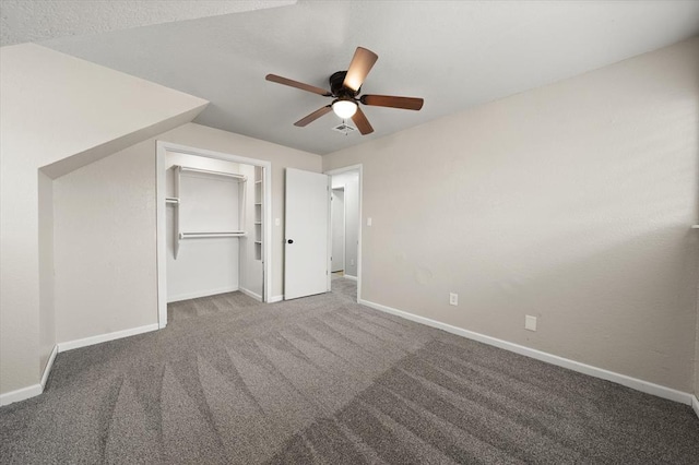 7 Concord Blvd, Shawnee, OK 74804 - unfurnished bedroom featuring carpet floors, baseboards, and a ceiling fan