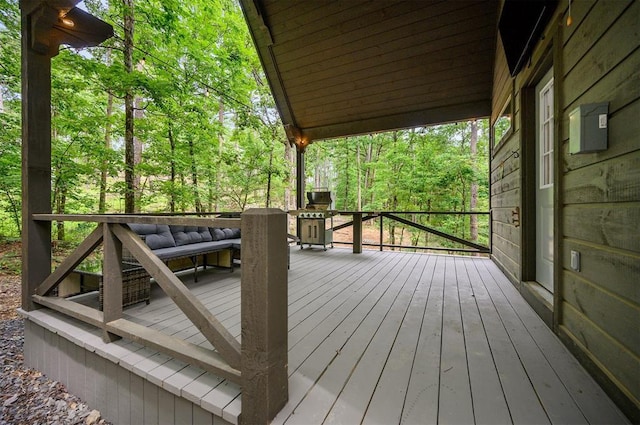 21 Sherwood Forest Ln, Broken Bow, OK 74728 - view of wooden deck