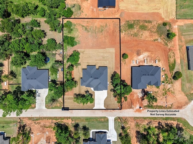 2414 Black Jack Way, Blanchard, OK 73010 - aerial view of property's location with property parcel outlined