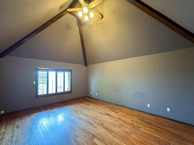 2010 Saddleback Blvd, Norman, OK 73072 - additional living space featuring a ceiling fan, wood finished floors, a textured ceiling, and a textured wall