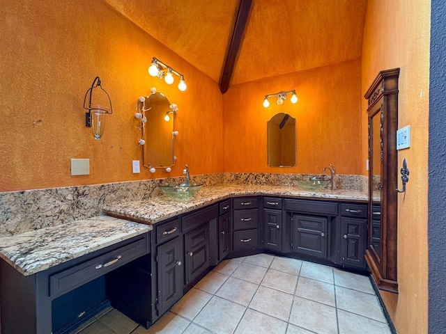 2010 Saddleback Blvd, Norman, OK 73072 - bathroom featuring tile patterned floors and double vanity