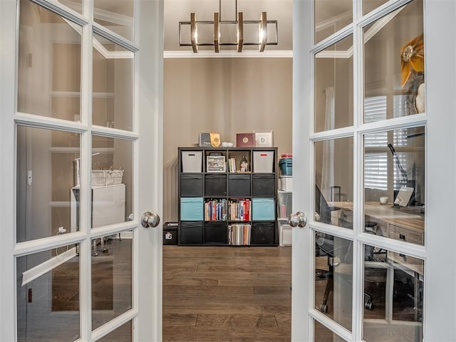 16112 Buffalo Dr, Oklahoma City, OK 73170 - storage area with french doors