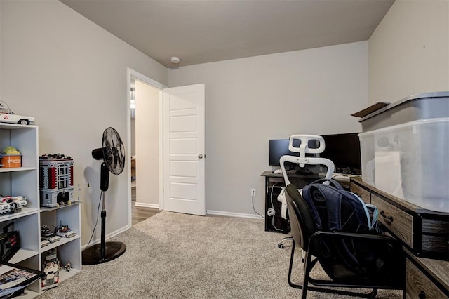 1301 Harvest Trl, Yukon, OK 73099 - carpeted home office featuring baseboards