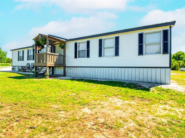 15026 N County Road 3370th Rd, Stratford, OK 74872 - manufactured / mobile home with a front lawn and metal roof
