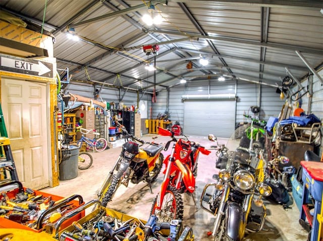 15026 N County Road 3370th Rd, Stratford, OK 74872 - garage with metal wall